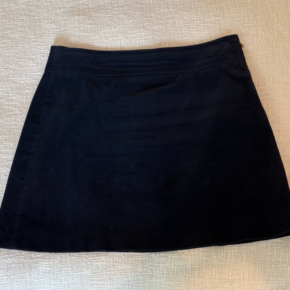 J. Crew Navy Corduroy  Mini Skirt